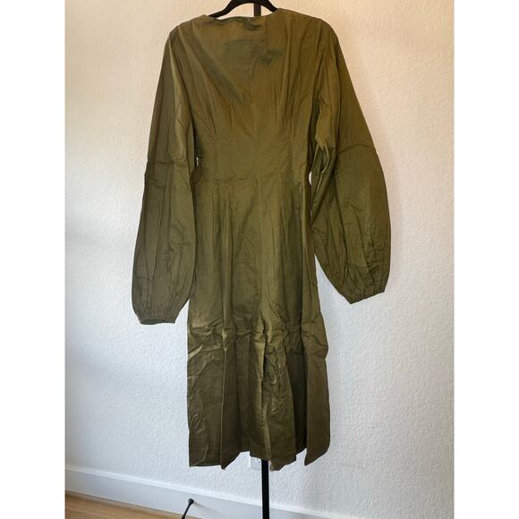 Andrea Iyamah | NIA CULOTTE OLIVE JUMPSUIT - Picture 10 of 10